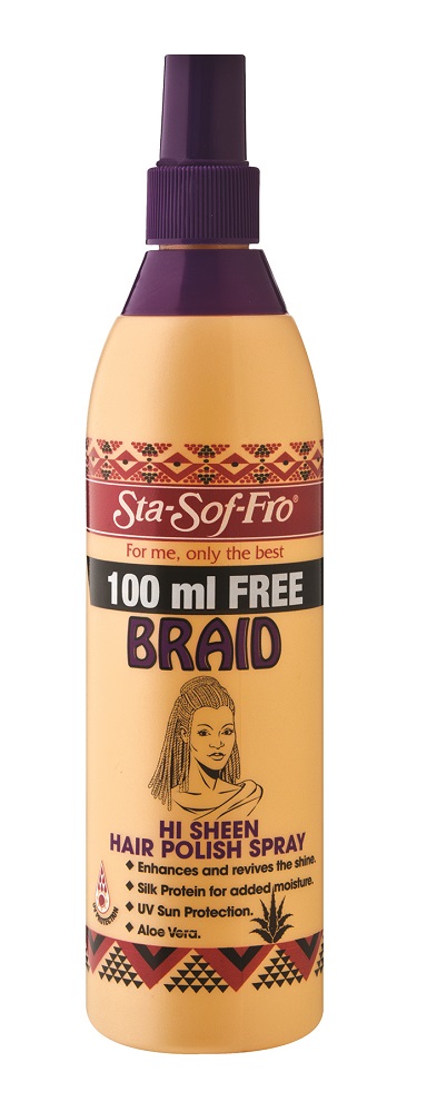 Sta-Sof-Fro Braid Hi Sheen Hair Polish Spray – 350ml