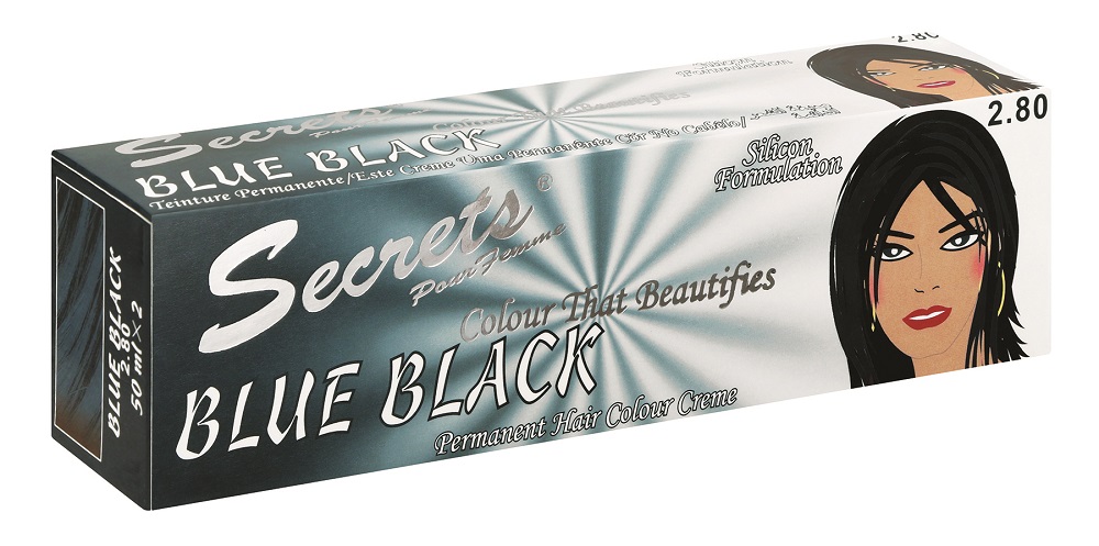 Secrets Cream Colour Blue Black – 50ml