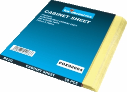 FOX Sand Paper P80 Grit (Cabinet Paper) 50 Sheets
