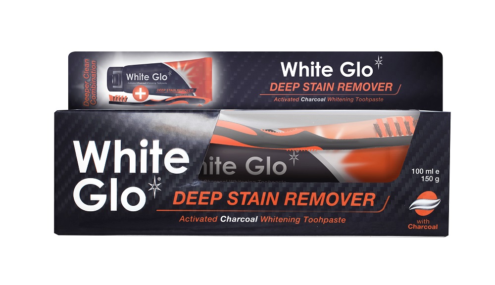 White Glo Charcoal Toothpaste – Black & Red