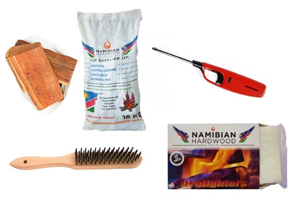 Namibian Hardwood Braai & Fireplace Wood Combo – Big Logs 18kg