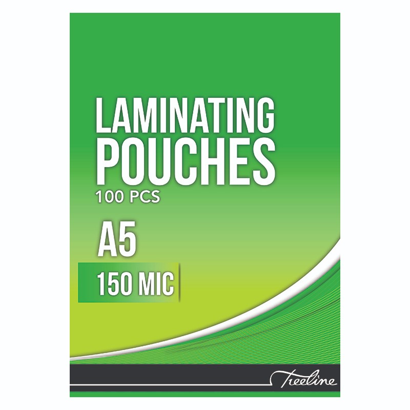 Treeline Laminating Pouches 150 Micron A5 154 x 216mm – Box of 100