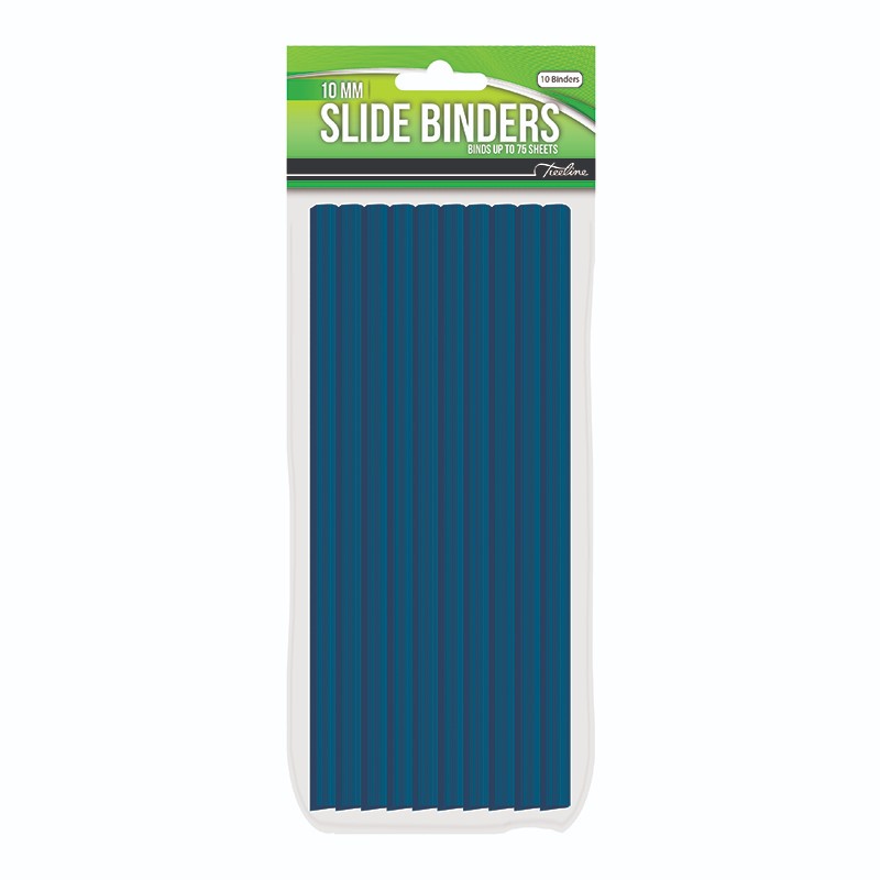 Treeline 10mm Slide Binders Blue – 10`s