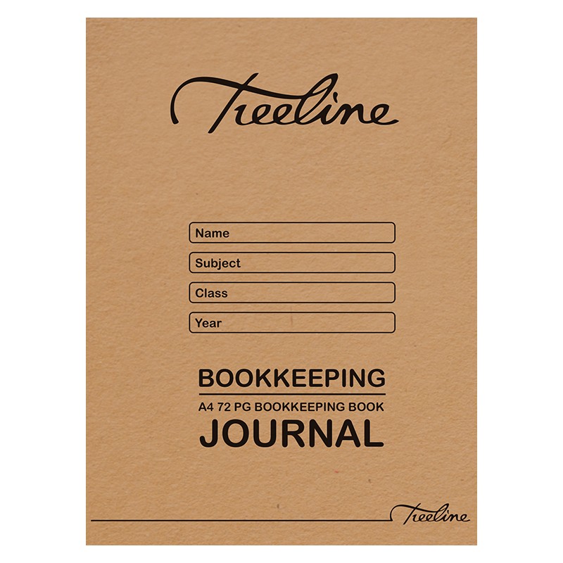 A4 72 pg Soft Cover – Journal Bookkeeping Book