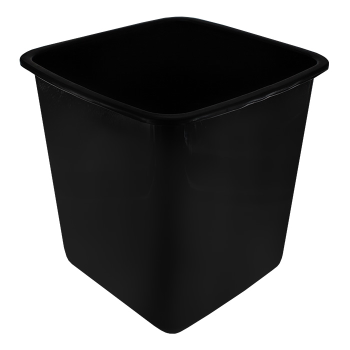 Treeline 16.5 Litre Square Waste Bin (Black)