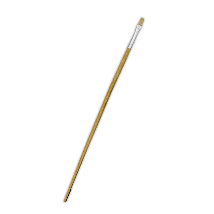 Treeline Long Handle Brushes Flat Synthetic Size 2 Paint Brush