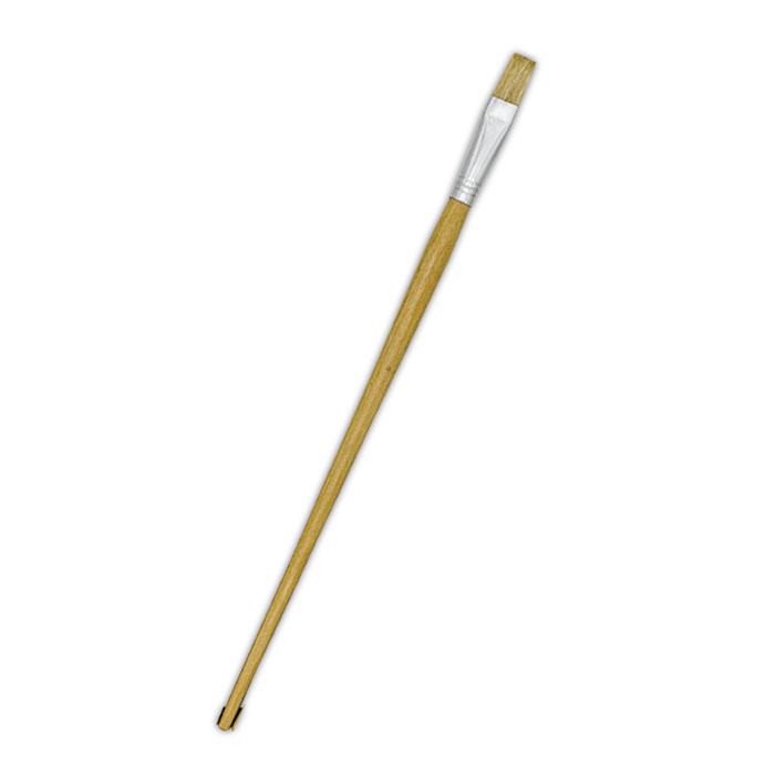 Treeline Long Handle Brushes Flat Synthetic Size 5 Paint Brush