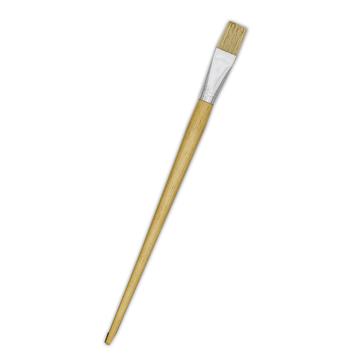 Treeline Long Handle Brushes Flat Synthetic Size 8 Paint Brush