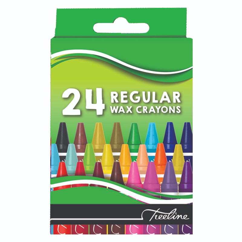 Treeline Wax Crayons Regular 24 Piece