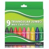 Treeline Triangular Jumbo Wax Crayons 9 Piece Treeline Triangular Jumbo Wax Crayons 9 Piece