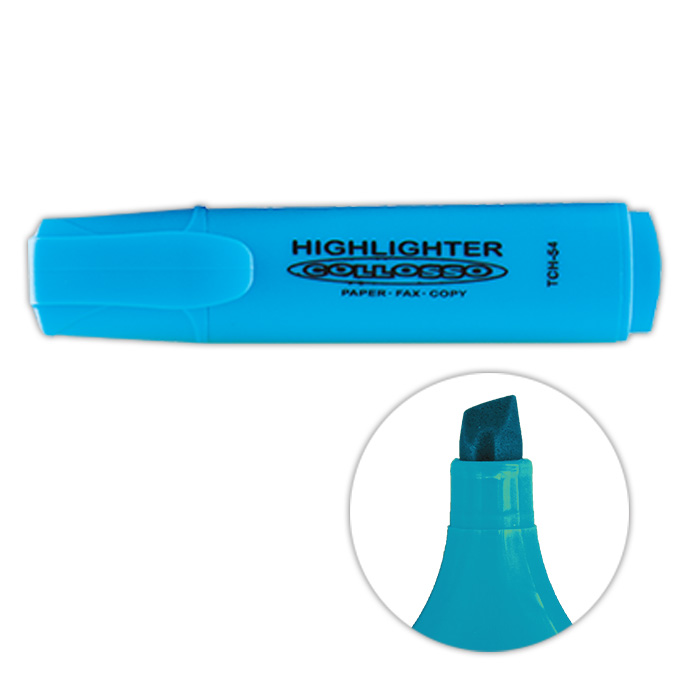 Collosso Highlighters Chisel Tip – Blue