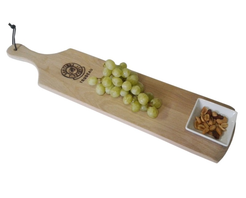 Trudeau Tapas Baguette Serving Handle Board with 1 Dish