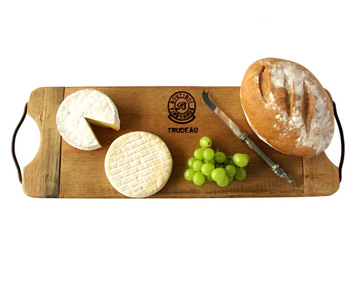 Trudeau Double Iron Handle Serving Board