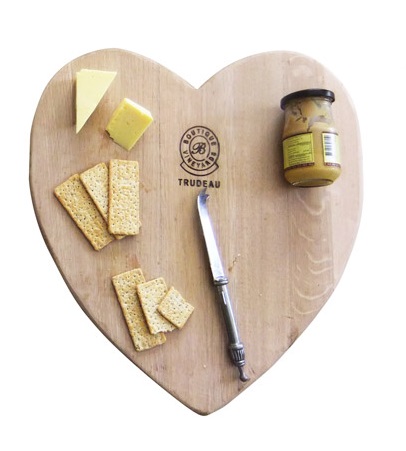 Trudeau Large Heart Serving Board