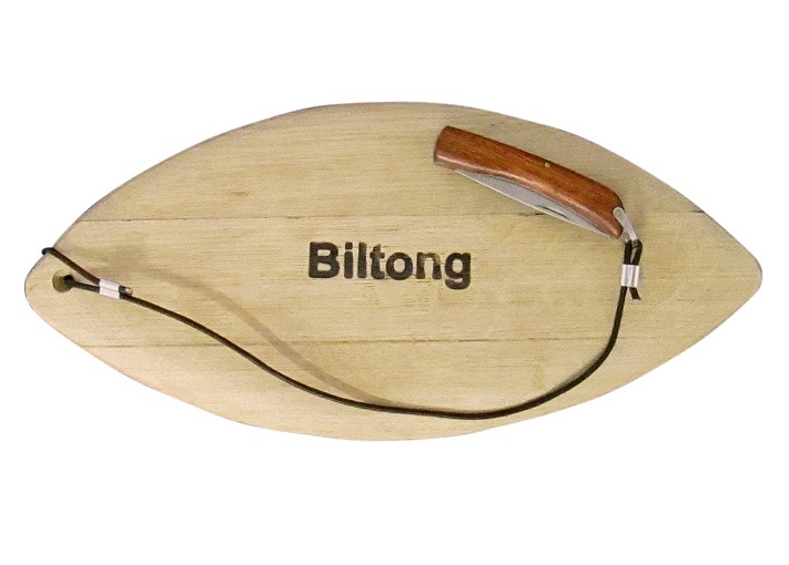 Oval Serving Biltong Board with Knife