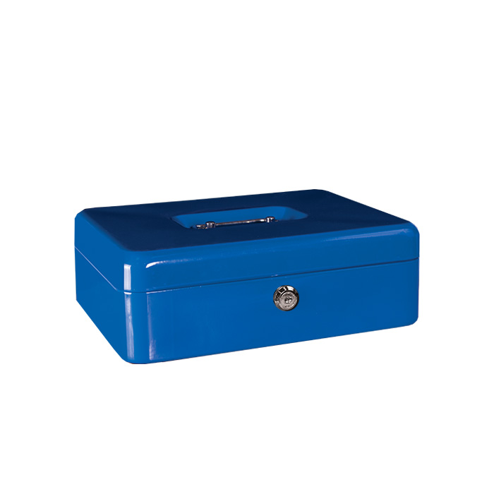 Treeline Cash Box Metal 10 Inch Blue (250mm)