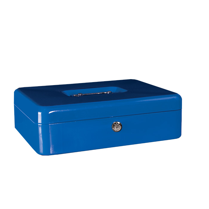 Treeline Cash Box Metal 12 Inch Blue (300mm)