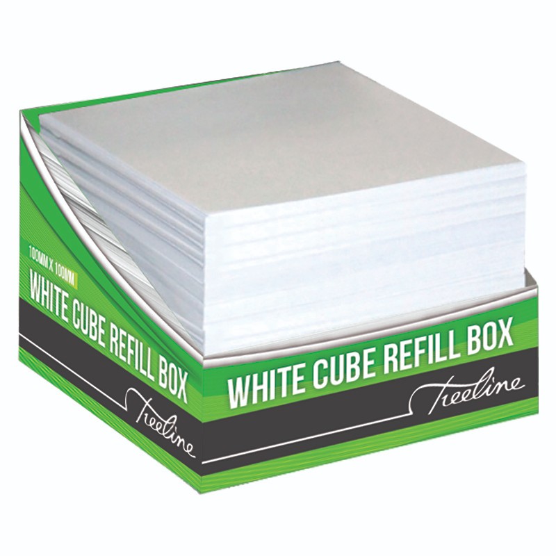 Treeline 100 x 100mm White Memo Cube Refill