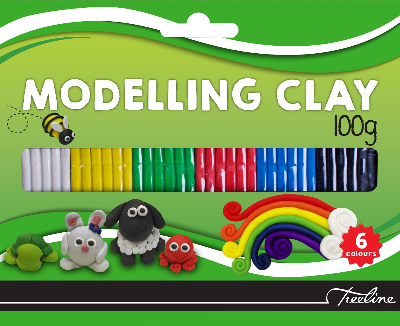 Treeline Modelling Clay 100g assorted Colours