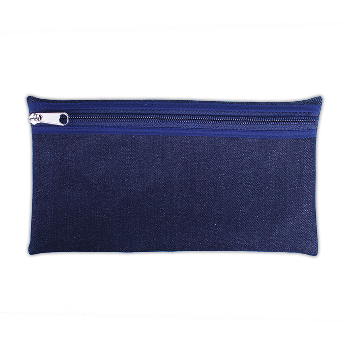 Treeline Denim Pencil Bag – 22cm