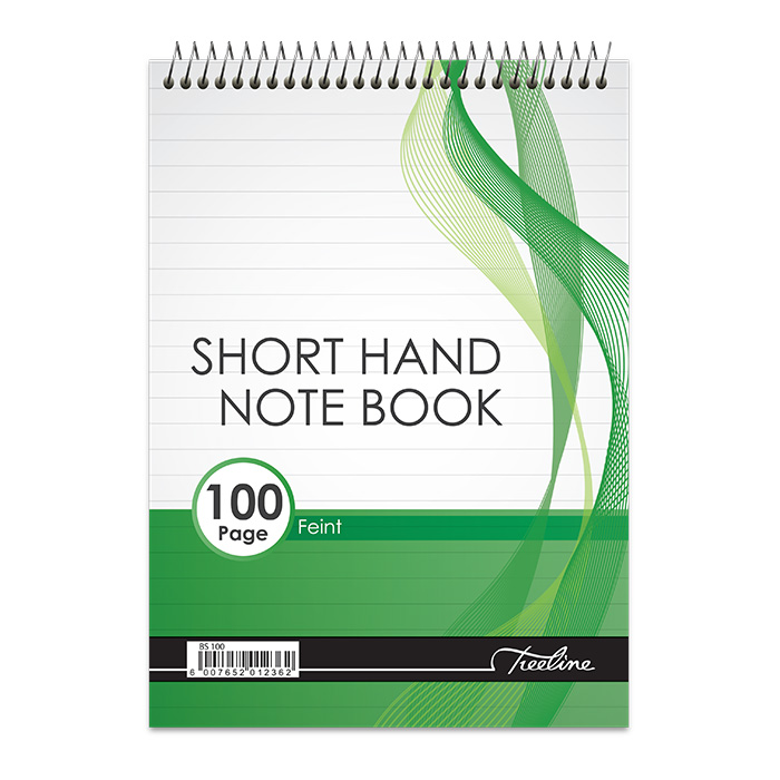 A5 Top Bound 100 pg Short Hand Note Book Feint