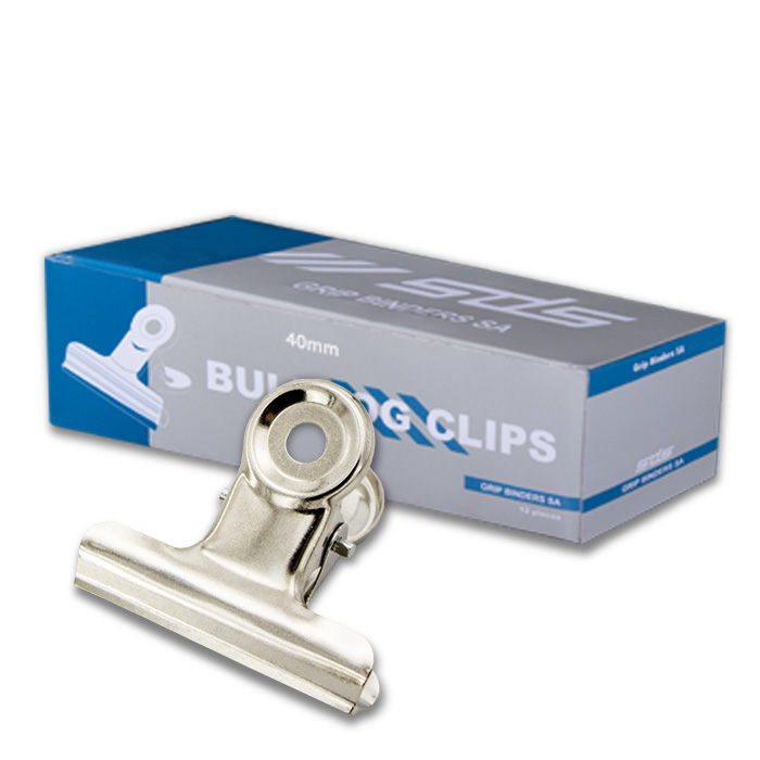 SDS 40mm Bulldog Clips – Box of 12