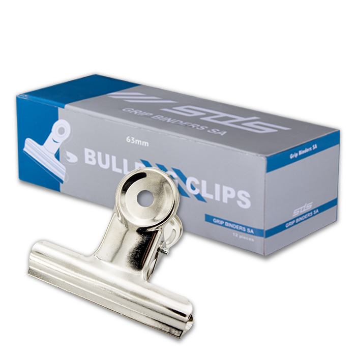 63mm Bulldog Clips – Box of 12