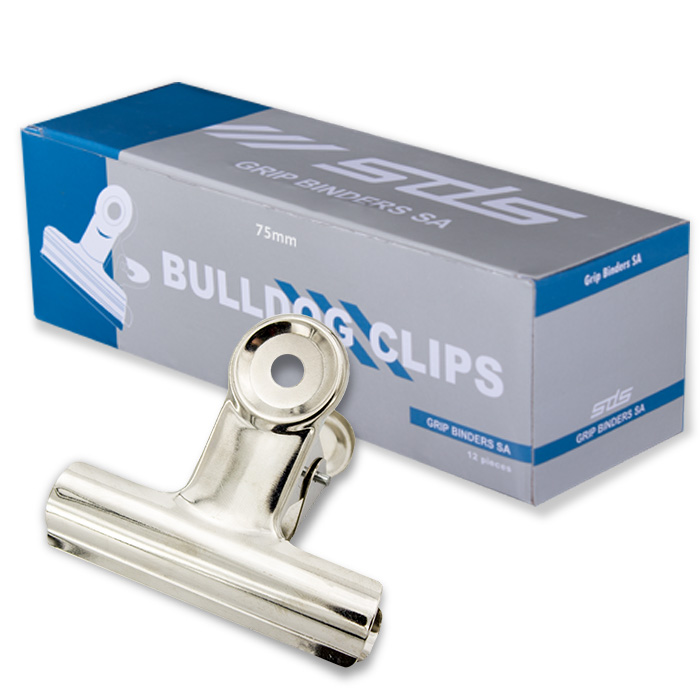 SDS 75mm Bulldog Clips – Box of 12