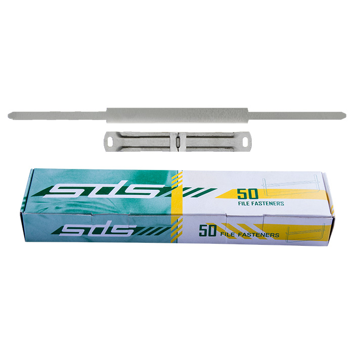 SDS File Fasteners 80mm Stainless Steel – Paper Prong Fasteners – Box of 50