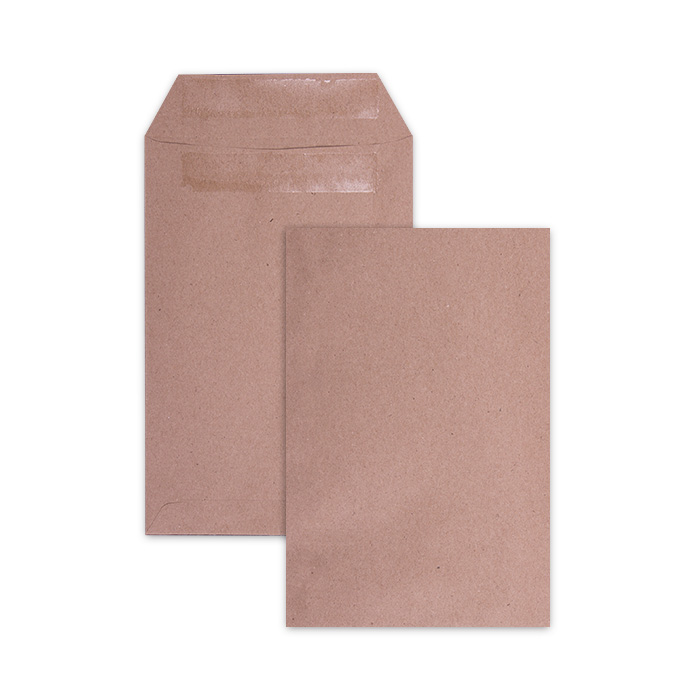 LEO 152 x 102mm Manilla Plain Wage Gummed Envelopes – Open Short Side – Box of 500