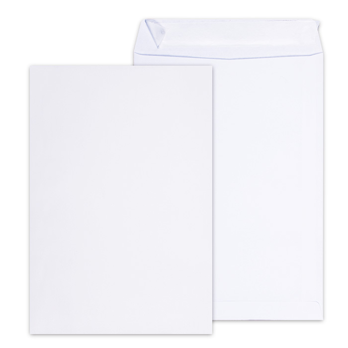 LEO C4 White Strip Seal Envelopes – Open Short Side – Box of 250