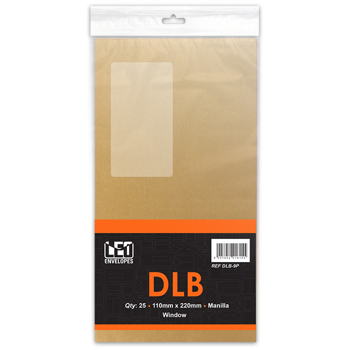 DLB Manilla Window Self Seal Retail Packs 25’s Envelopes