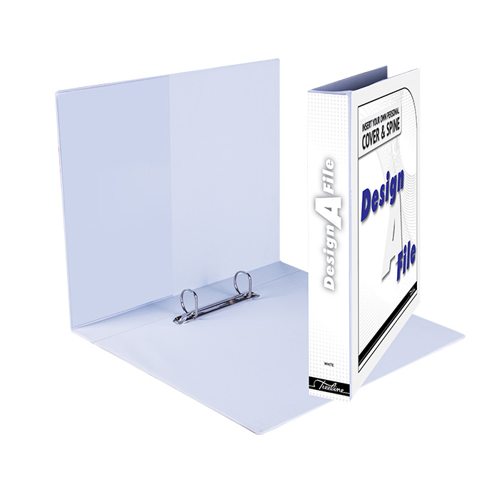 Treeline Design-A-File A4 2 D Ring 25mm White