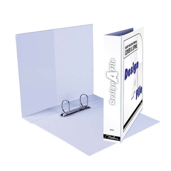 Treeline Design-A-File A4 2 D Ring 40mm White