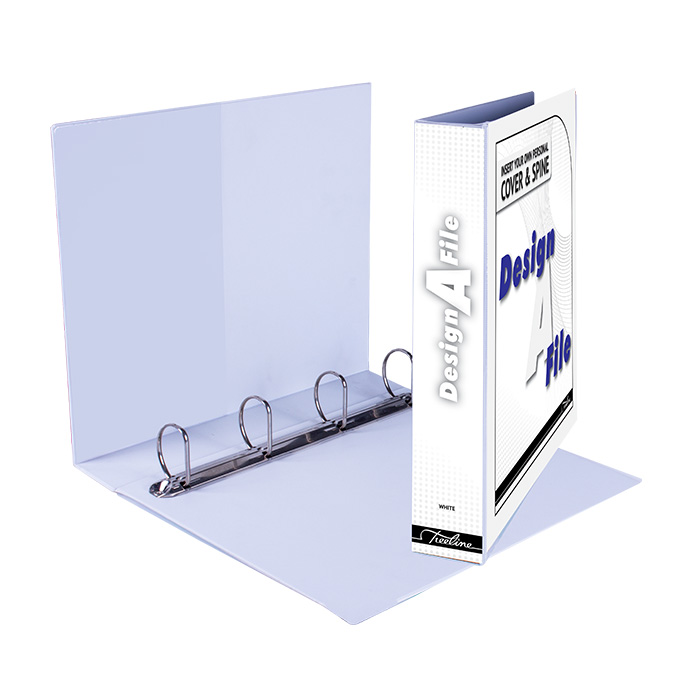 Treeline Design-A-File A4 40mm Mini Lever Arch File Black