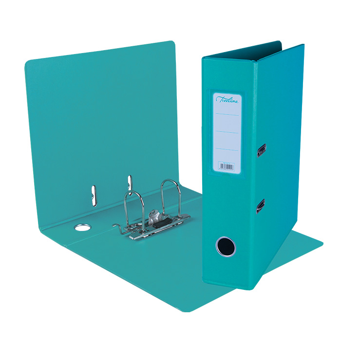 Treeline Lever Arch File PVC Terquoise  A4 – 70mm spine and Rado