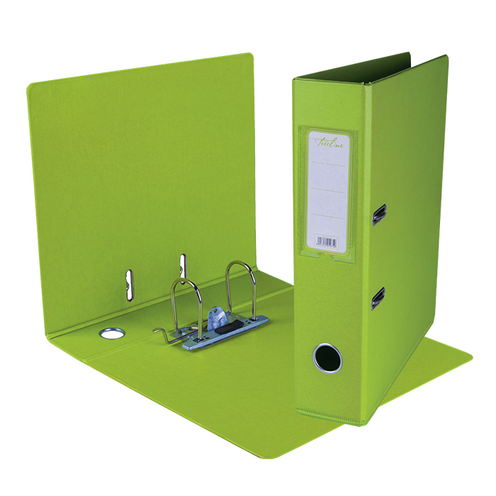 Treeline Lever Arch File PVC Lime Green  A4 – 70mm spine and Rado