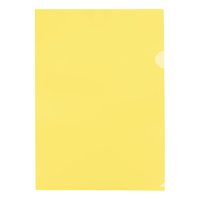 Treeline Secreterial Folder Yellow A4 PVC