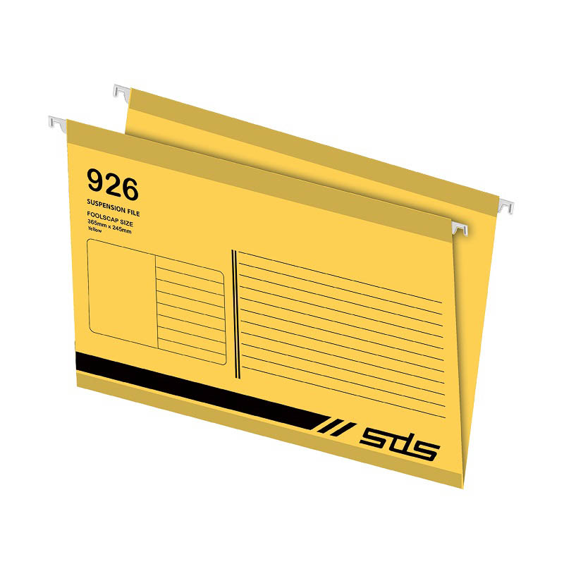 SDS  Suspension File Foolscap with Dura Strip –  Yellow