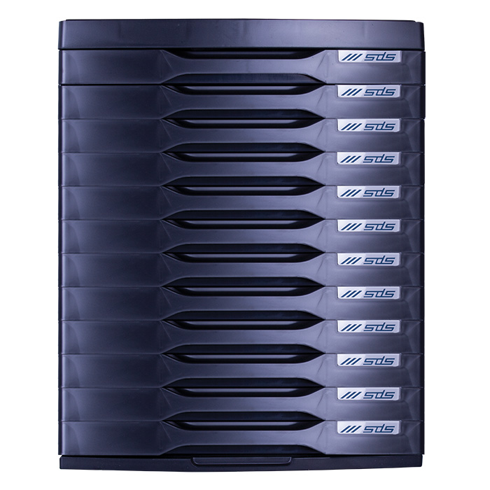 SDS – 12 Drawer Filing System – Charcoal