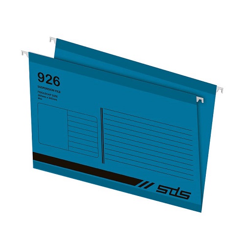 SDS  Suspension File Foolscap with Dura Strip –  Blue