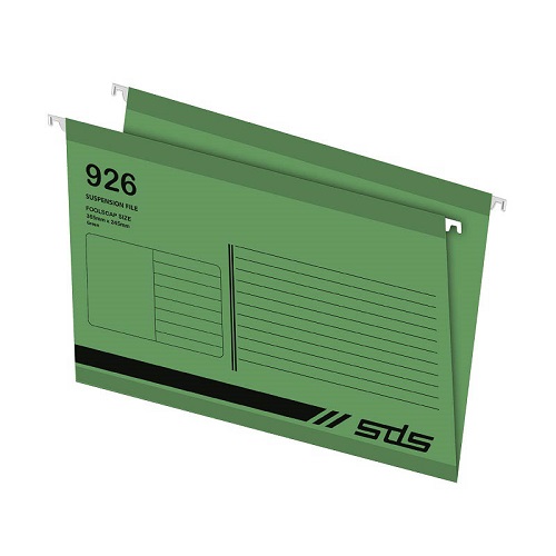 SDS Suspension File Foolscap with Dura Strip – Green