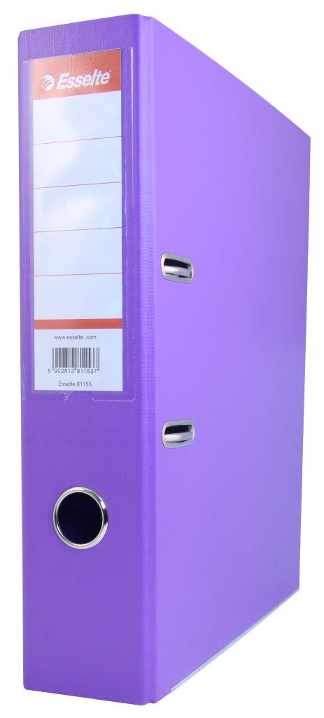 Esselte 70mm Polypropolene Lever Arch File – Lilac