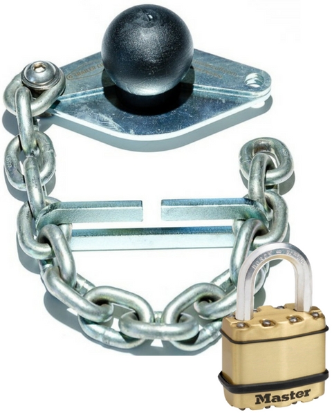 Trailer Cuff Universal Plus Trailer Lock & Padlock