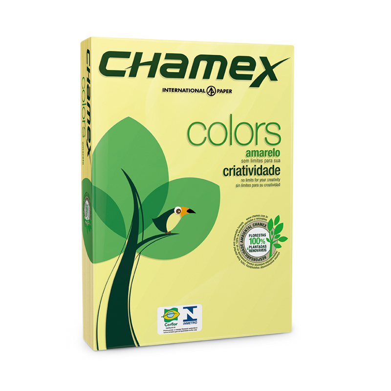 Chamex: A4 Tinted Colour Paper – Yellow – Ream (500 Sheets)