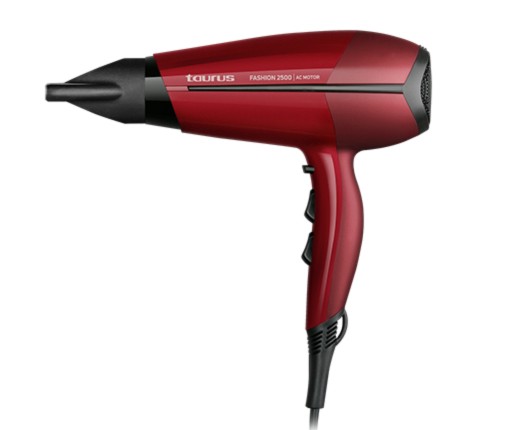 Taurus Fashion 2500 Ionic 2400W Hair Dryer With Diffuser – Red