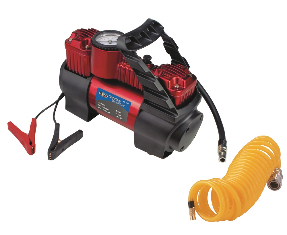 Motoquip – 50L Dual Cylinder Air Compressor with release valve