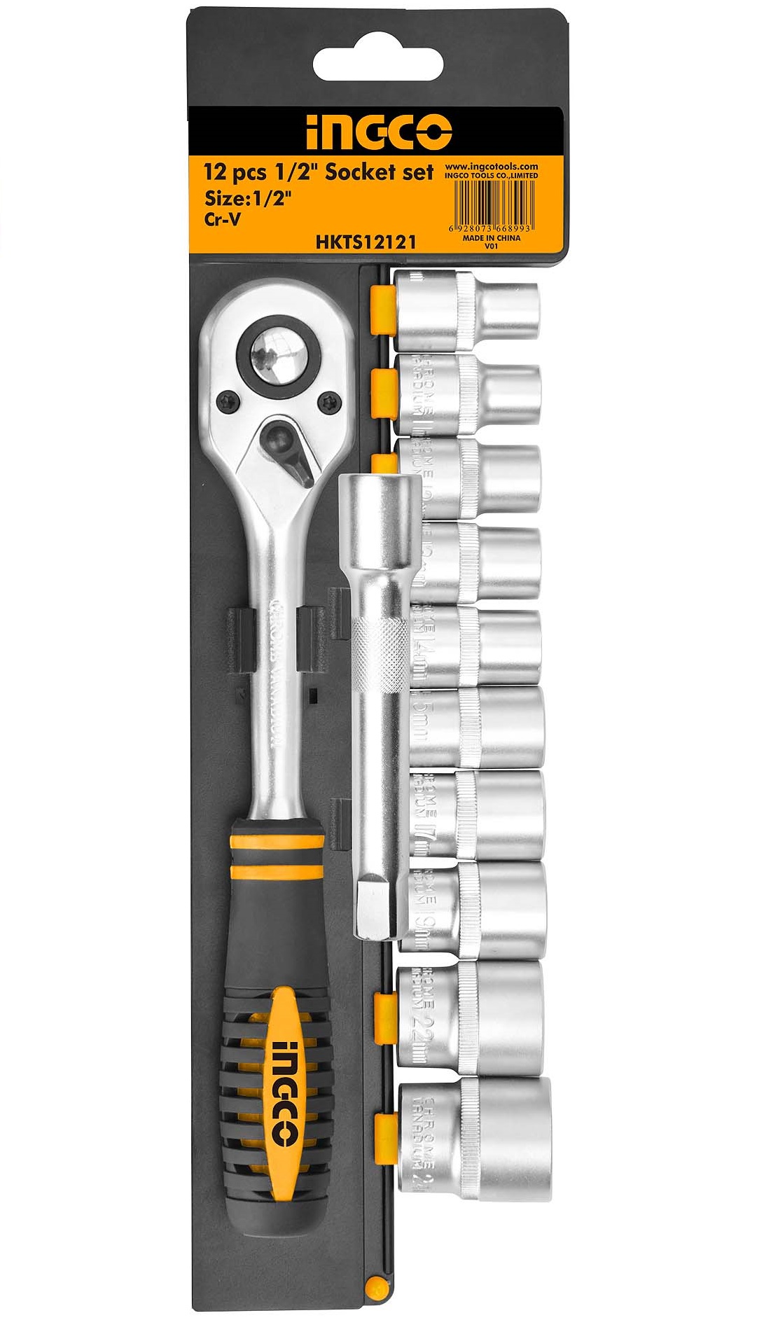 Ingco Socket Set 1/2″ – 12 Piece