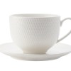 Maxwell & Williams – White Basics Diamonds Tea Cup & Saucer Maxwell & Williams – White Basics Diamonds Tea Cup & Saucer