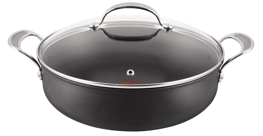 Jamie Oliver by Tefal – Shallow Pan 30cm With Glass Lid